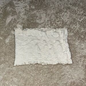 Caution To The Wind Cream Textured Top